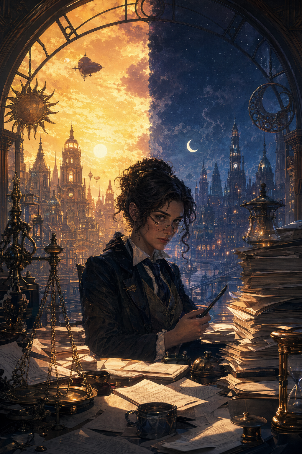 Cover image for THE BUREAU OF DUSK, a PratchettSatirical blueprint.