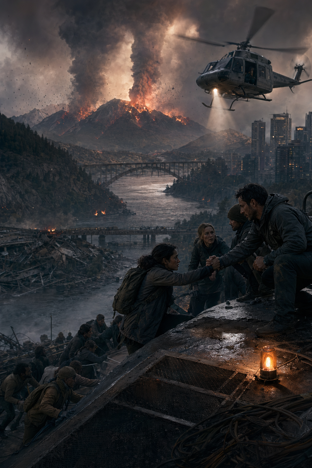 Cover image for THE CROSSING, a Catastrophe Rescue Ensemble blueprint.