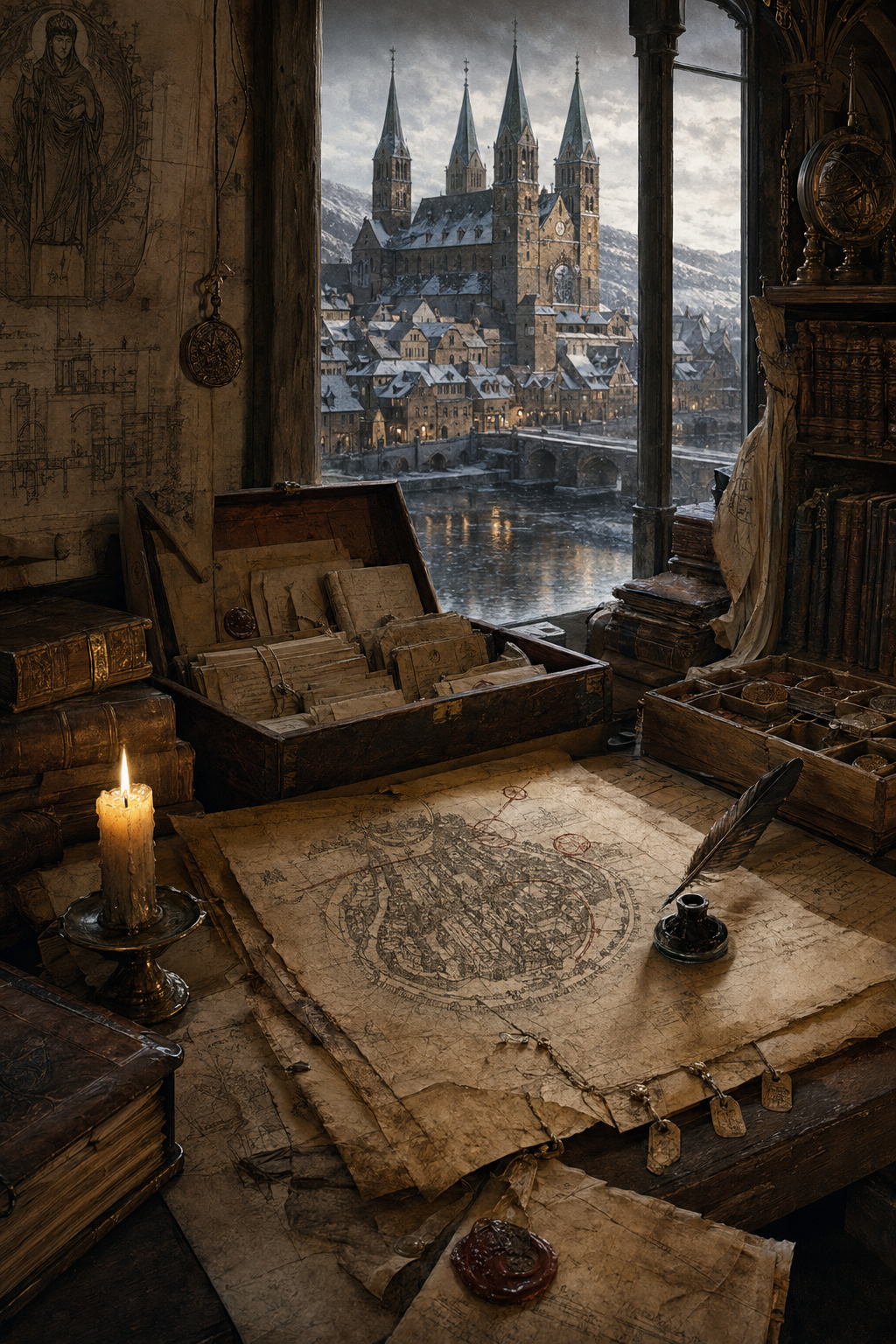 Cover image for THE FELSBURG INDEX, a Court Detective Fantasy blueprint.