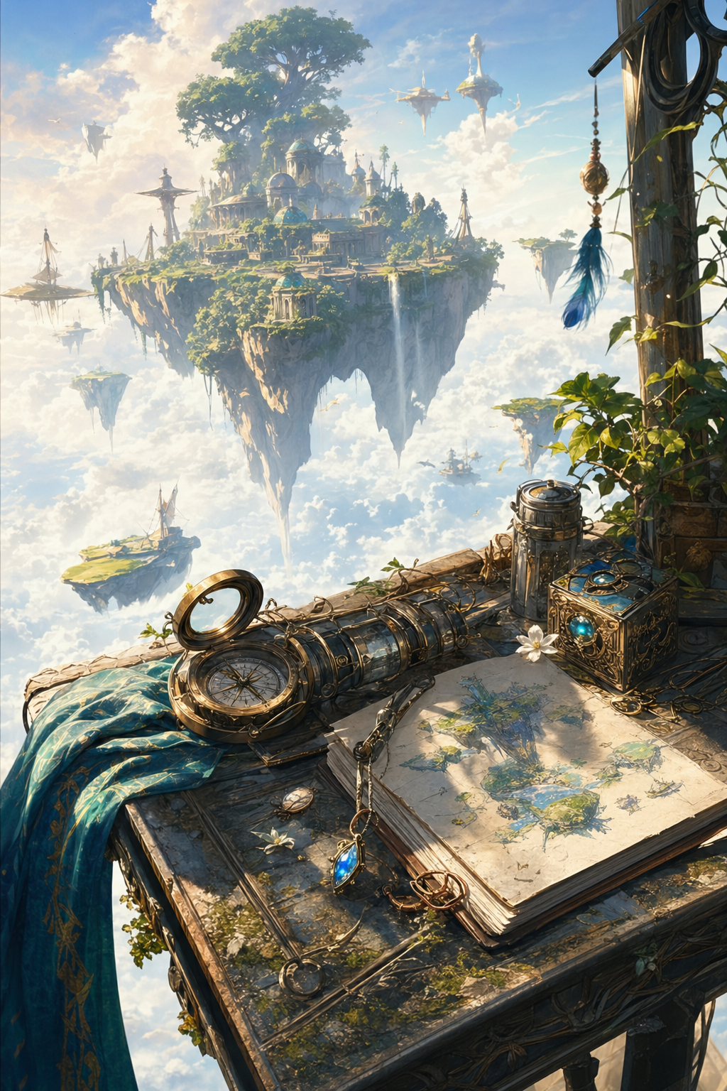 Cover image for The Harmonic Trail, a Sky-Island Exploration Fantasy blueprint.