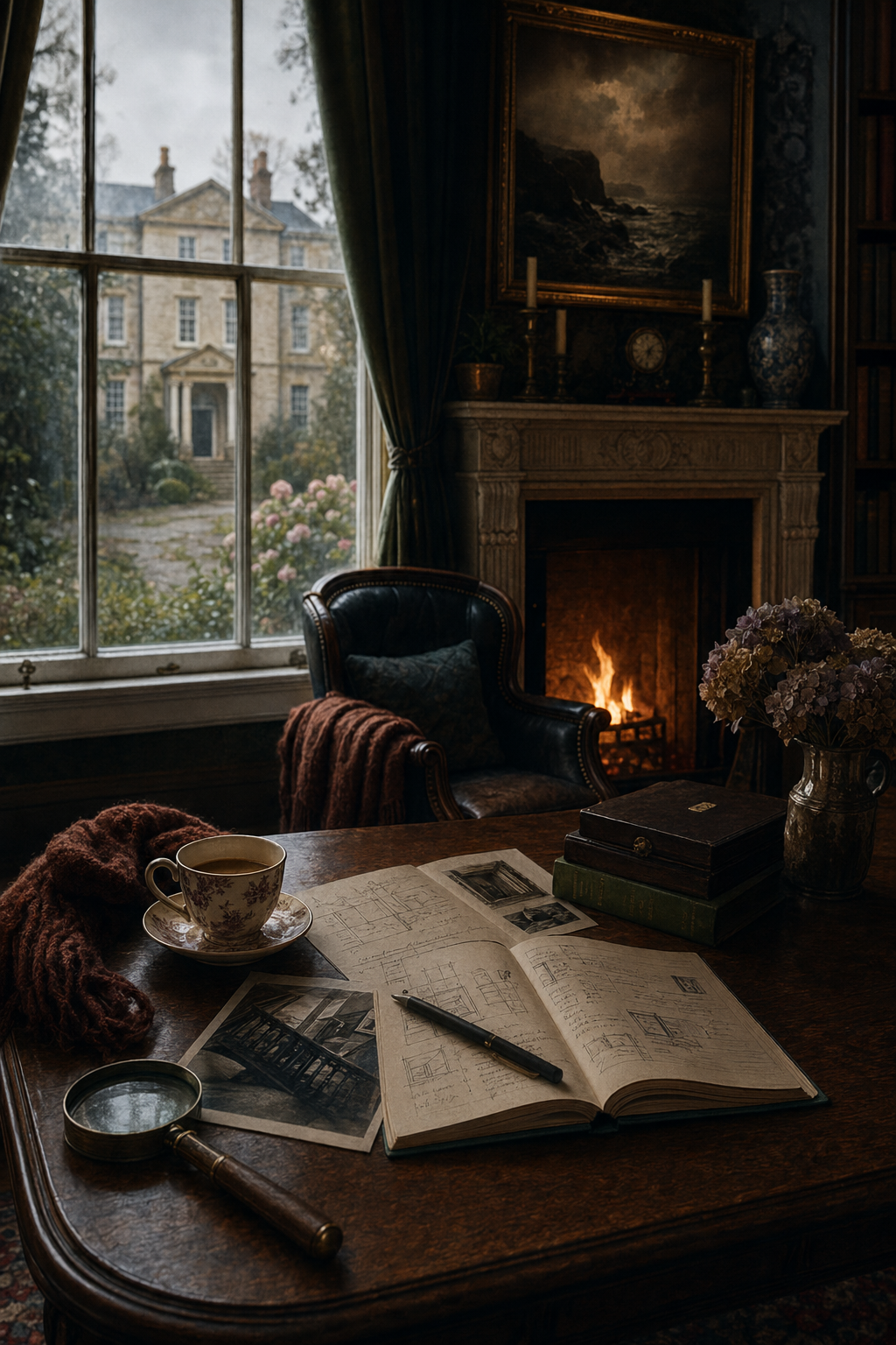 Cover image for The House That Kept Us, a Cozy Mystery blueprint.