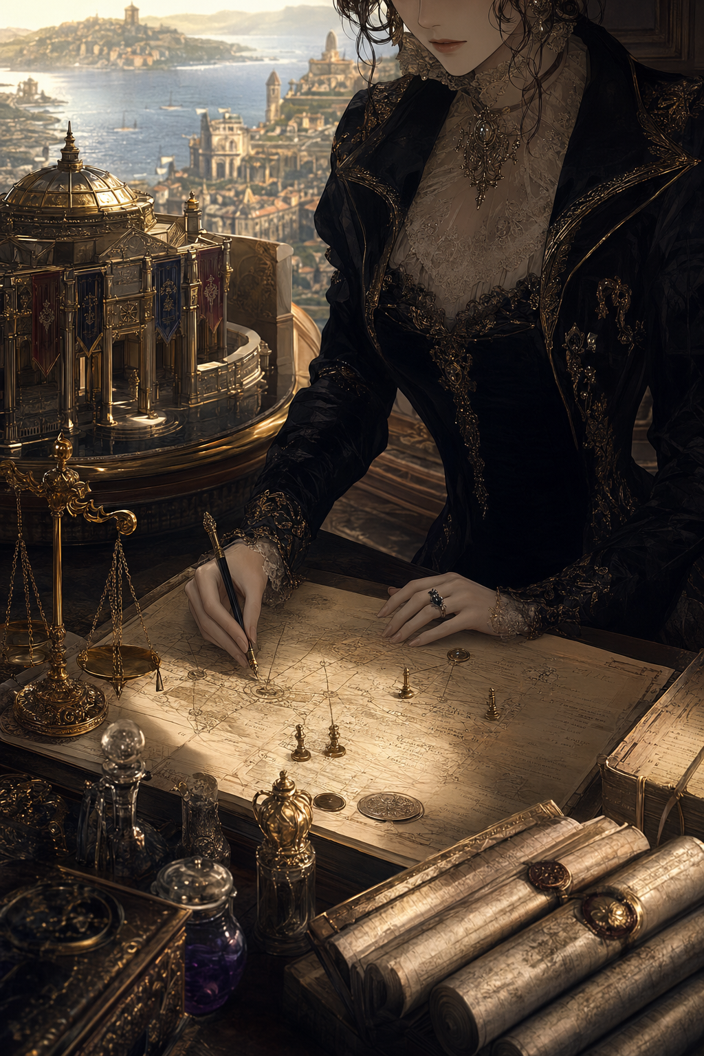 Cover image for THE LACOURT LEDGER, a Villainess Regression Court blueprint.