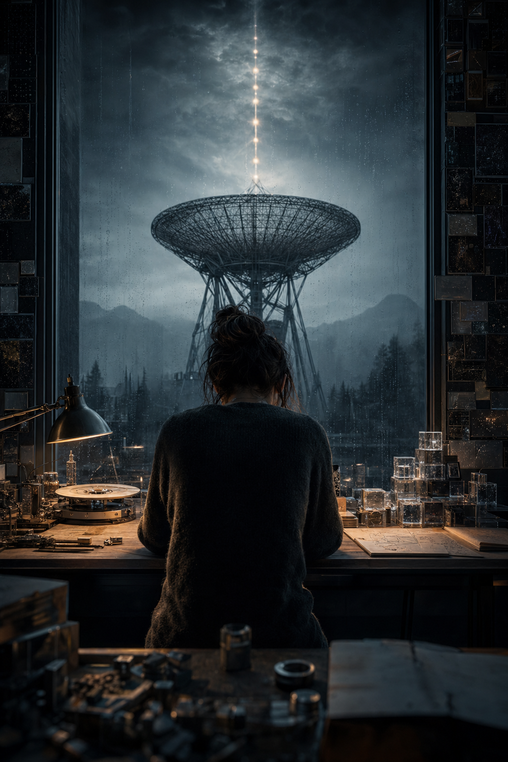 Cover image for THE LAST FREQUENCY, a Hard-SF Emotional Drama blueprint.