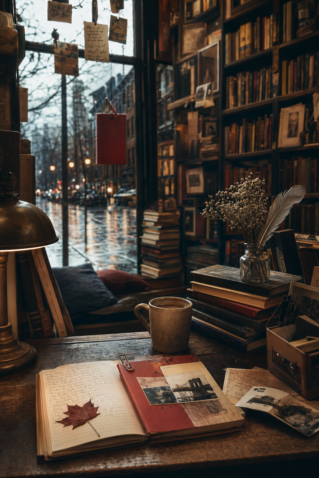 Cover image for A NARROW MARGIN, a Bookstore Mystery Romance blueprint.