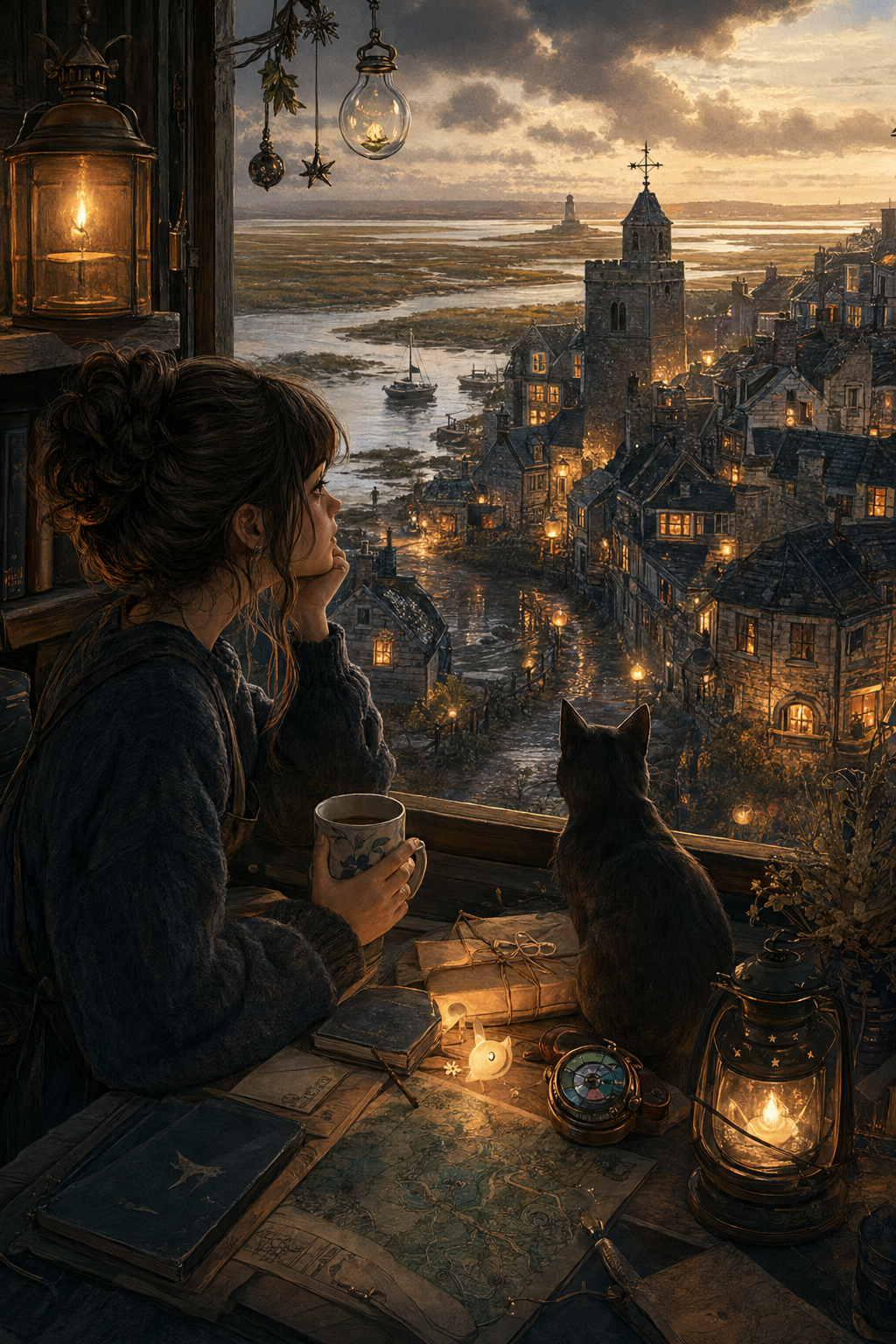 Cover image for THE TENDING, a Magical Delivery Cozy blueprint.