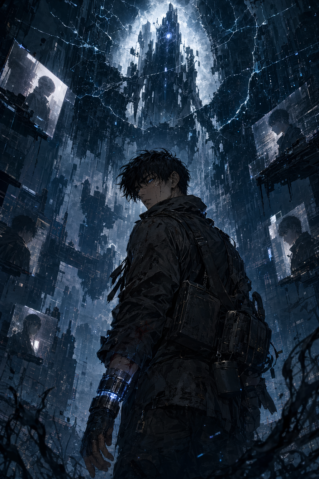 Cover image for THE UNRECORDED, a WebtoonLitRPG blueprint.