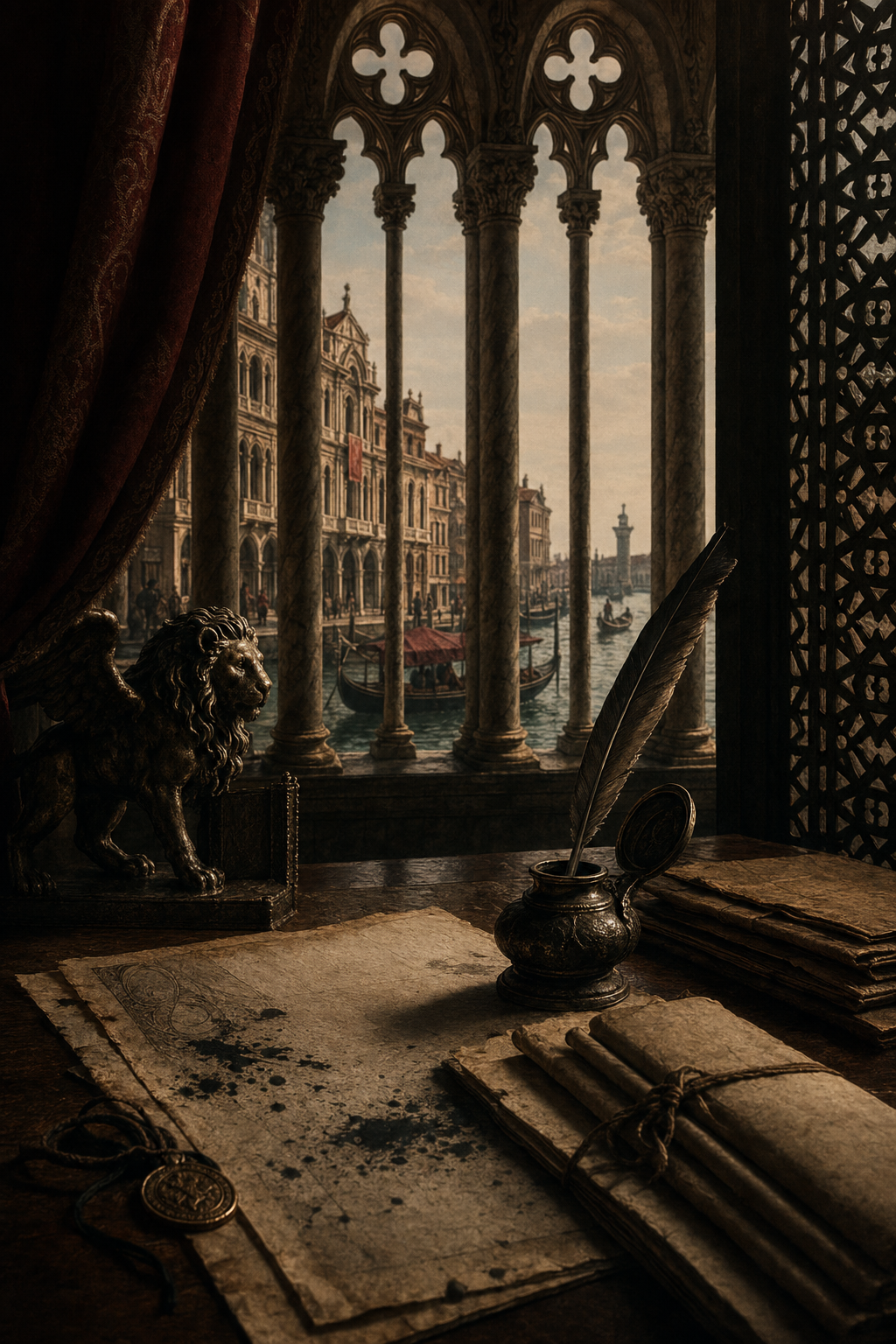 Cover image for THE WEIGHT OF INK, a Roman Court Intrigue blueprint.