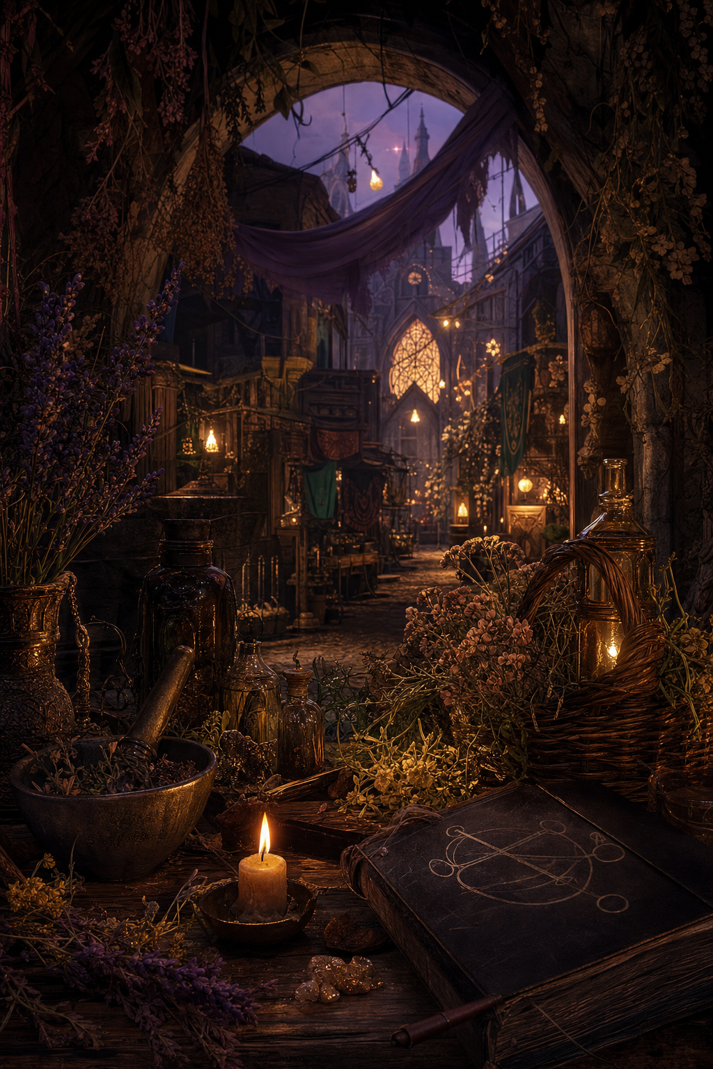 Cover image for The Weight of What Remains, a Witch Market Fantasy blueprint.