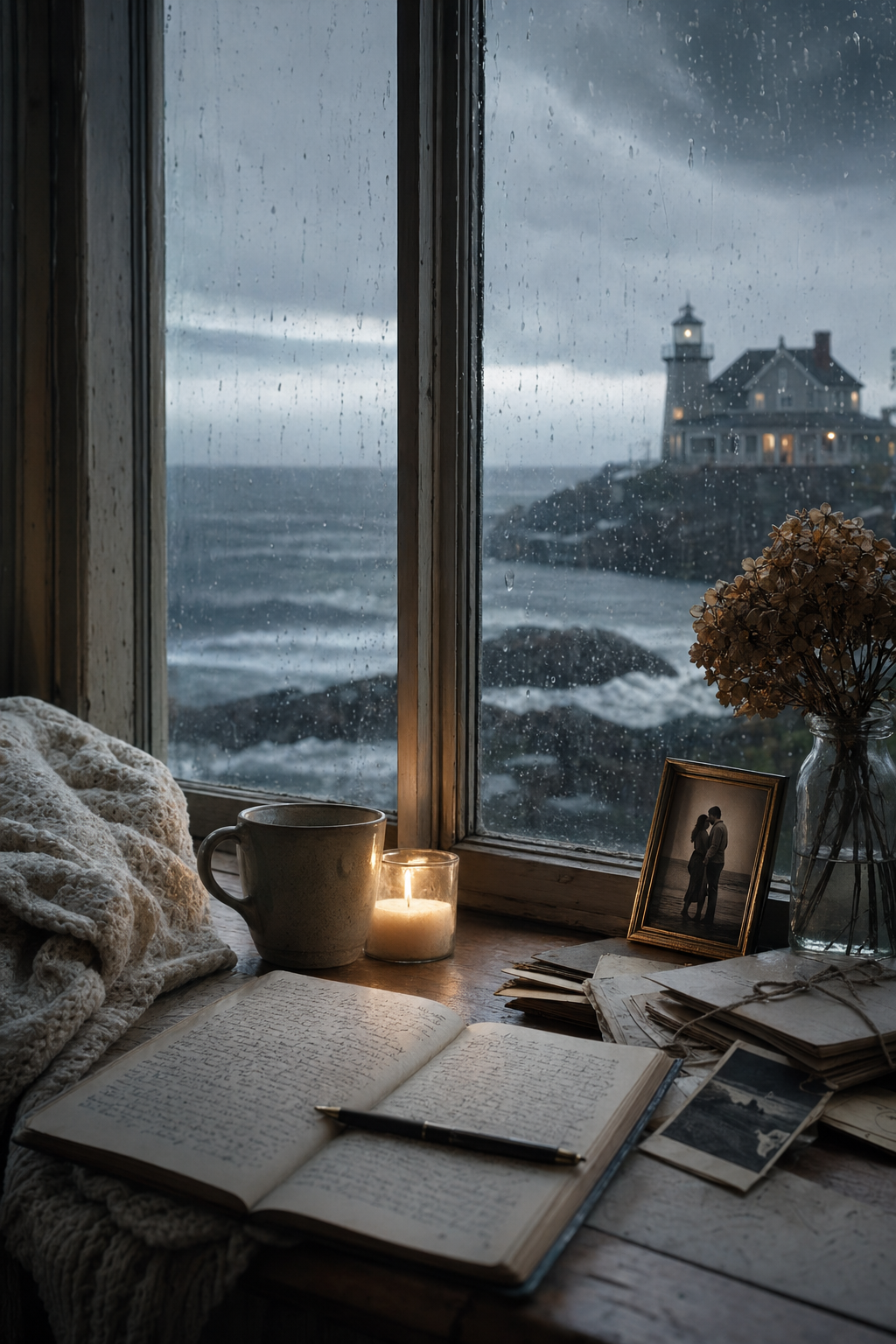 Cover image for What Remains, a Coastal Reunion Romance blueprint.